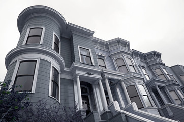 Victorian style neighborhood of San Francisco