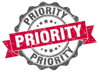 priority stamp. sign. seal