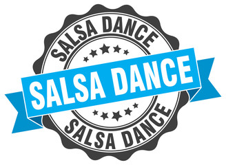 salsa dance stamp. sign. seal