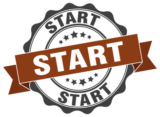 start stamp. sign. seal