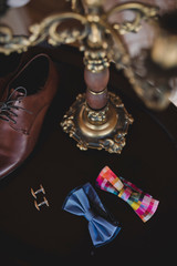 bow tie and shoes