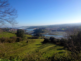 Rio Escudo and San Vicente de la Barquera, Cantabria, northern Spain.