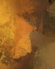 Artistic abstract painting on wall