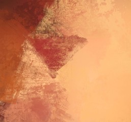 Artistic abstract painting on wall