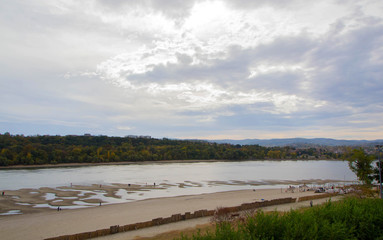 River sandy beach