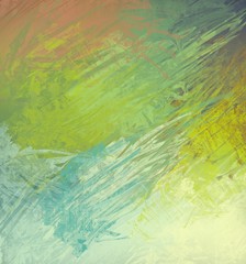 Colorful multi color canvas painting.