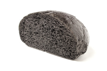A piece of black bun