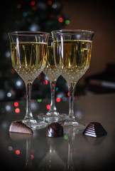 CHOCOLATES AND DRINK FOR THE TREE WISE MEN OF ORIENT, Kings Melchior, Gaspar and Balthazar, bringing gifts to kids, AT EPIPHANY