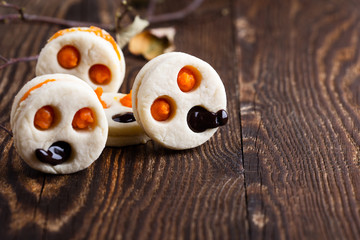 Homemade Halloween little monster sandwich  cookies