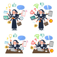flat type Nun women_mulch task Office