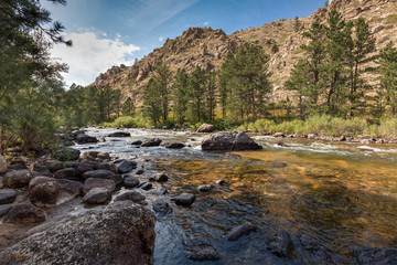 Afternoon on The Cache la Poudre River, Colorado, USA