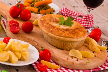 Steak pie.