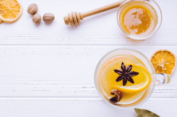 Mulled wine with orange