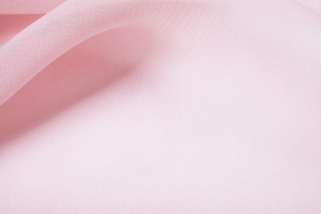 Crumpled fabric pink texture