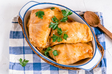 Stuffed cabbage rolls