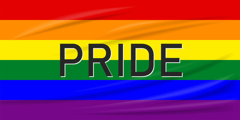 LGBT symbolic colors.Vector image of LGBT flag