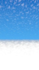 Blue sky background with white clouds. Cumulus white clouds in the clear blue sky in the morning. 3D illustration