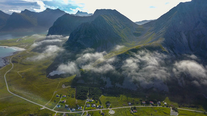 Lofoten islands from above