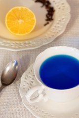 Obraz na płótnie Canvas Blue tea / Oolong