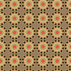 Decorative seamless ornate pattern