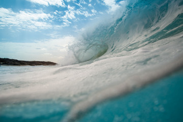 great wave that breaks on the west coast of Fuerteventura