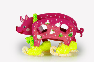 The symbol of the new year is a toy pig