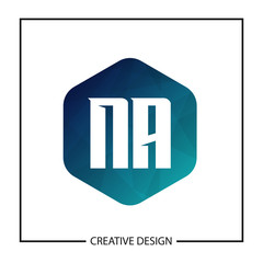 Initial NA Letter Logo Template Design