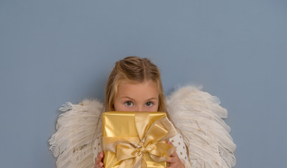 girl awaiting christmastime