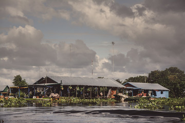 At the floating village