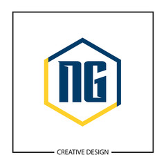 Initial NG Letter Logo Template Design