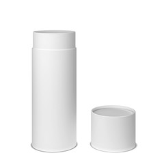 Tube cardboard package mockup