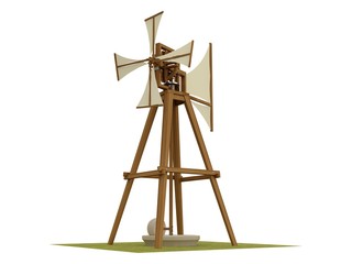 Windmill, Leonardo da Vinci, Codex Madrid II / 0043v.