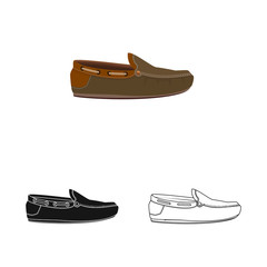 Vector illustration of shoe and footwear logo. Set of shoe and foot stock symbol for web.