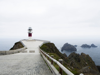 Vistas del Faro Cabo Ortegal, en La Coruña, verano de 2018