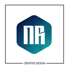 Initial NR Letter Logo Template Design