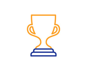Award cup line icon