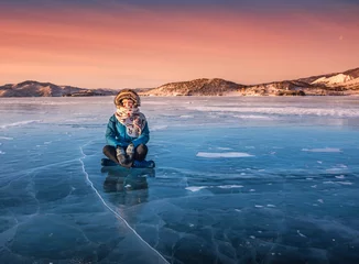 Fotobehang Wondeful ice of Baikal lake © Artem