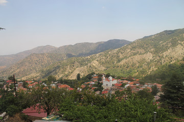 Fototapeta premium village in the mountains