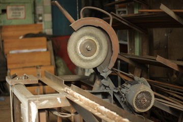 old, wheel, machine, engine, metal, industry