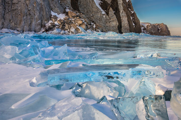 Icy wonders of Baikal lake