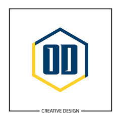 Initial OD Letter Logo Template Design