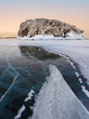 Icy wonders of Baikal lake