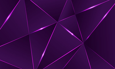 Premium background with luxury dark polygonal pattern and triangle lines.