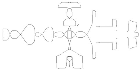man drawing social network