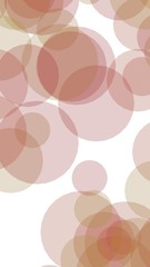 Fototapeta na wymiar Multicolored translucent circles on a white background. Vertical image orientation. 3D illustration