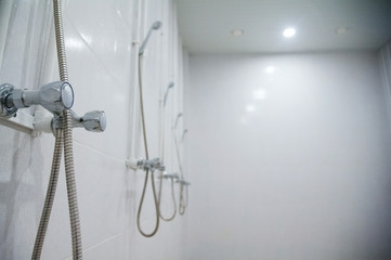 Shower area of a fitness club