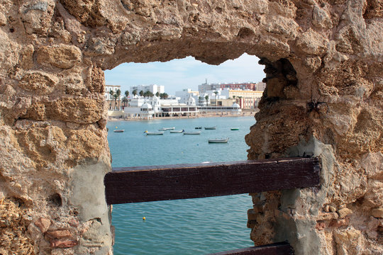 Burg Castillo De Santa Catalina In Cádiz