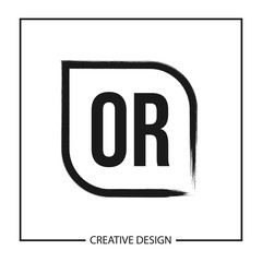 Initial OR Letter Logo Template Design