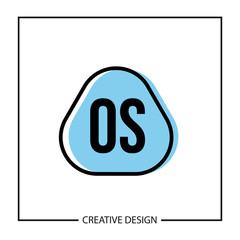 Initial OS Letter Logo Template Design