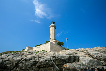 Fototapeta na wymiar Stoncica lighthouse - Vis island, Croatia